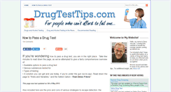 Desktop Screenshot of drugtesttips.com