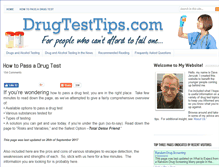 Tablet Screenshot of drugtesttips.com